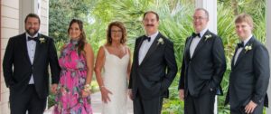 Floyd Self with his family at a wedding